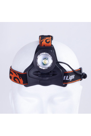 Luz Frontal \"Aouita\" 3W XPE Blanco/Azul Aluminio/ABS