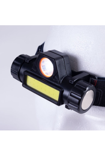 Luz Frontal \"Kiprotich\" 3W XPE + 3W COB Aluminio/ABS