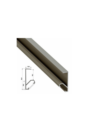 Perfíl Aluminio Tipo Q18 2,02M