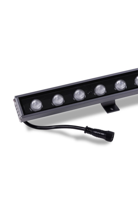 Bañador de Pared LED 24W 1.555,2Lm 3000ºK IP67 RGB 24VDC 30.000H [WR-WWDMX24W]