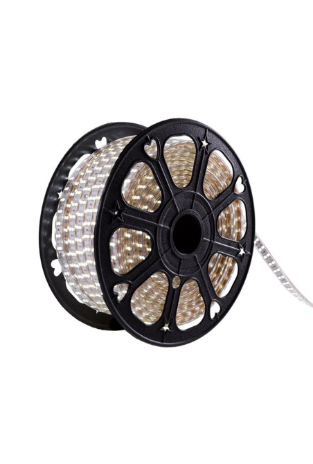 Tira de 120 LEDs/M 500W 1.000Lm 6000ºK SMD5050 220VAC IP65 x50M 30.000H [GR220/120/50M-CW]