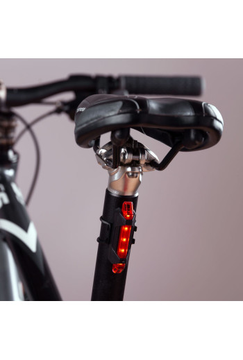 Luz Delantera Bicicleta Solar LED 2 Niveles+Destello Batería USB