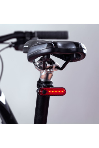 Luz Trasera Bicicleta LED 3 Niveles+Destello