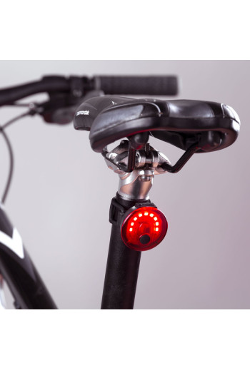 Luz Trasera Bicicleta LED 2 Niveles+Destello