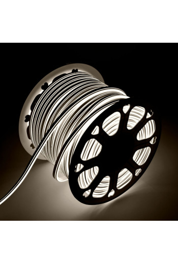 Manguera LED \"Neon Flex\" 6W 6000ºK 220VAC 8x18mm Doble 120xSMD2835 6W/M x1M 30.000H [WR-NS-PVC-8x16D-OY-220-CW]