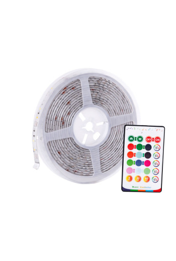 Tira de 72 LEDs Digital WIFI 12VDC RGB+CW+WW IP65 Control Remoto Compatible Tuya 30.000H [TYWPC6-25T5]