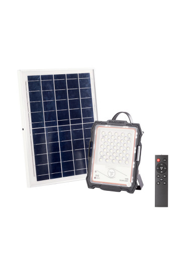 Proyector LED Solar 40W 4000Lm Sensor_Control Remoto Panel:5V 15W Batería: 3,3V 12.000Ma [LUM-MJ-DW901]