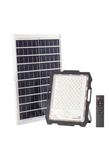 Proyector LED Solar 80W 8000Lm Sensor_Control Remoto Panel:5V 28W Batería: 3,3V 24.000Ma [LUM-MJ-DW903]