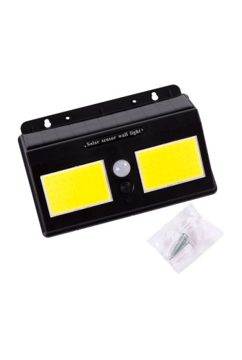 Aplique Solar LED IP65 Sensor Batería: 3,7V 1.200Ma [LUM-YC-SW8019-COB]