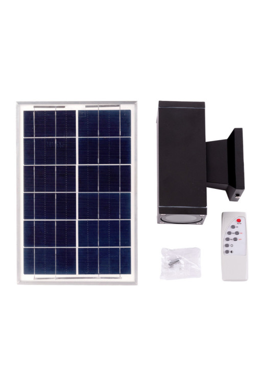 Aplique LED Solar-Control Remoto- Dimable- Panel: 6V 15W Batería: 3,2V 2000MaH [HO-APL-SOL-01-WW]