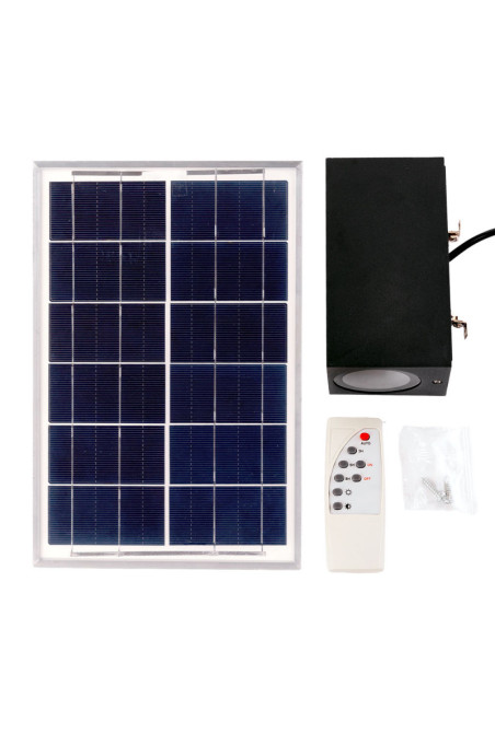 Aplique LED Solar-Control Remoto- Dimable- Panel: 6V 15W Batería: 3,2V 2000MaH [HO-APL-SOL-02-WW]