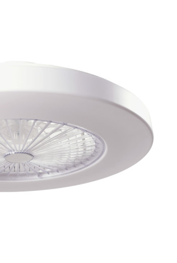 Ventilador de Techo 40W 2000Lm Iluminación LED CCT Variable Control Remoto 50.000H - Blanco [HO-LEDFAN-08-W]