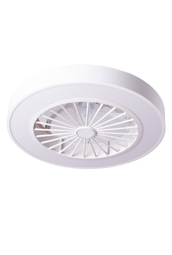 Ventilador de Techo 36W 1800Lm Iluminación LED CCT Variable Control Remoto 50.000H - Blanco [HO-LEDFAN-12-W]