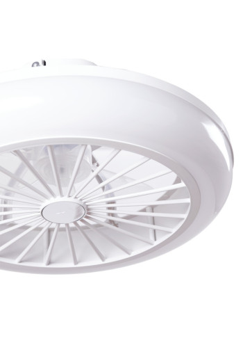 Ventilador de Techo 36W 1800Lm Iluminación LED CCT Variable Control Remoto 50.000H - Blanco [HO-LEDFAN-13-W]