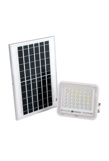 Proyector LED Solar 40W 6500K Panel: 6V/8W Batería: 3,2V/5000MaH Control Remoto [HO-SOLARFL-40W-02]