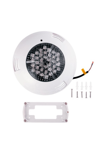 Foco de Piscina LED 36W 3051Lm 4,000ºK Ø295mm 30,000H Montaje superficie [WR-295-2AS-36W-W]