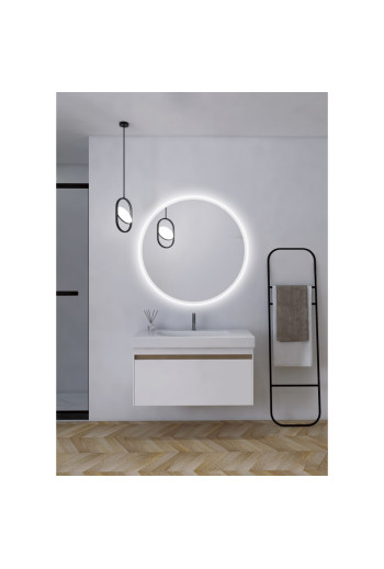 Espejo Iluminado Baño \"Bélgica\" Ø70Cm Blanco Frío [LIMEX-BELG003/70]