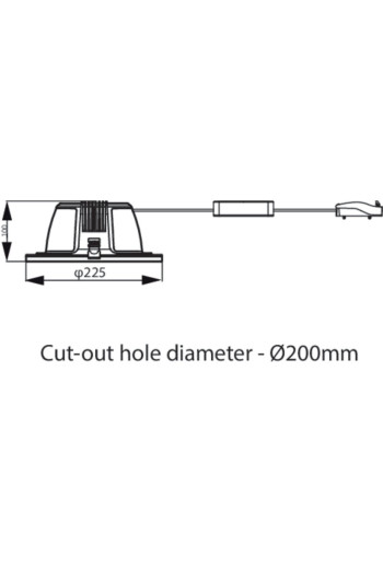 Downlight LED \"Philips\" 24W 2400Lm 3000ºK IP54 30000H [PH-35402900]