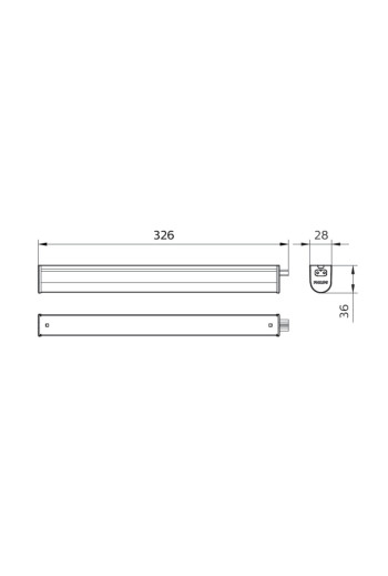 Regleta LED \"Philips\" 30Cm 5W 500Lm 3000ºK IP20 35000H [PH-52785099]