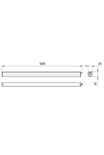 Regleta LED \"Philips\" 60Cm 10W 1000Lm 3000ºK IP20 35000H [PH-52787499]