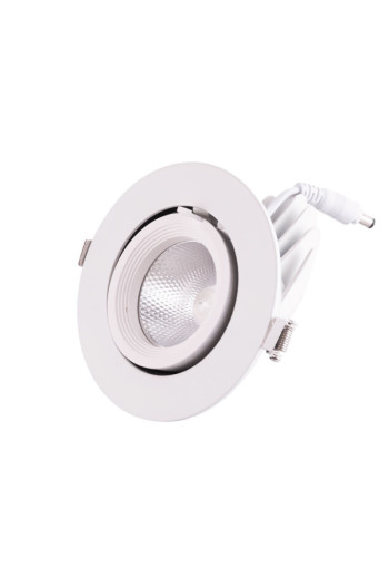 Foco Downlight LED 15W 1500Lm 4000ºK Circular Orientable 30.000H [HO-COB-C-OR-15W-W]