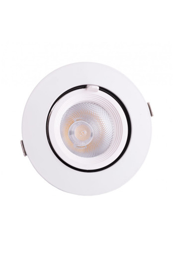 Foco Downlight LED 15W 1500Lm 4000ºK Circular Orientable 30.000H [HO-COB-C-OR-15W-W]