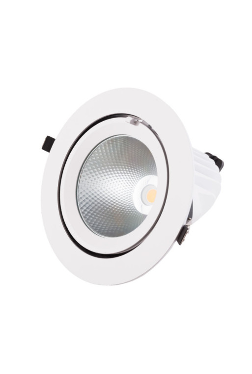 Foco Downlight LED 40W 4000Lm 4000ºK Circular Orientable 30.000H [HO-COB-C-OR-40W-W]