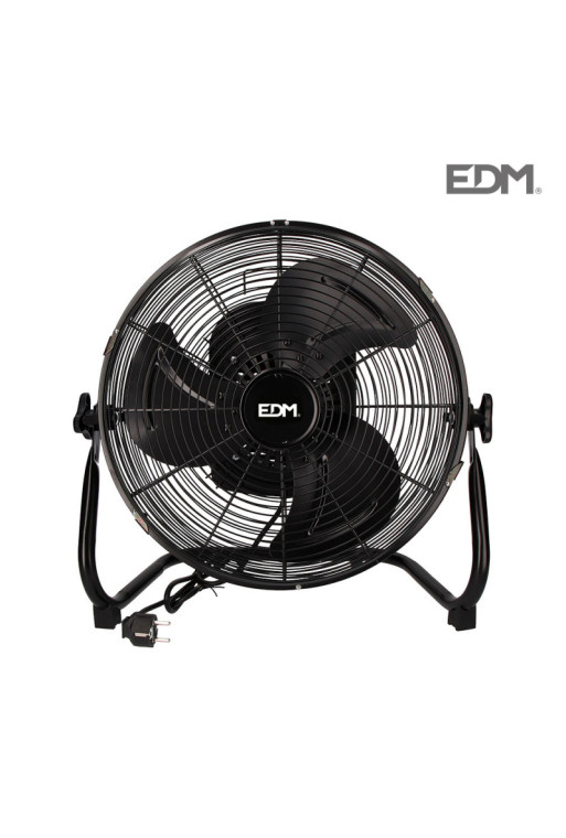 Ventilador Industrial de Suelo Oscilante. Negro. Potencia: 60W [E3-33947]