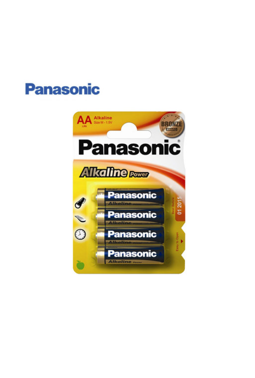 Pila Alkalina Panasonic Bronze AA LR06 1,5V (Blister 4 Unid) [E3-38461]