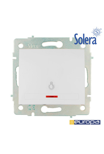 Pulsador Luz Luminoso 10A 250V Serie Europa Solera [E3-42909]