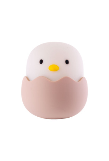 Lampara nocturna de mesa LED Infantil quitamiedos y recargable \"Chicken\"