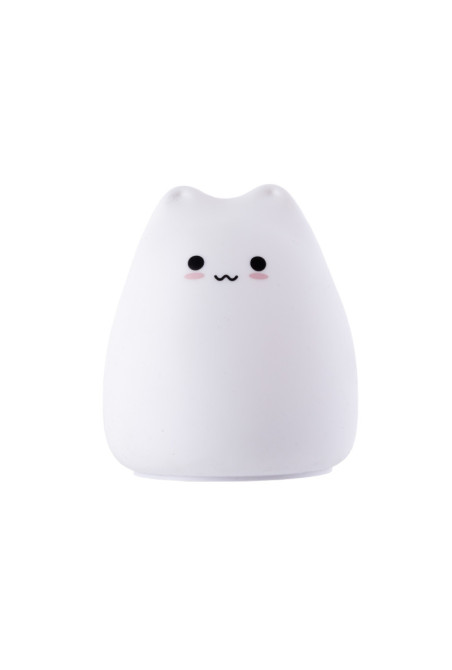 Lampara nocturna de mesa LED Infantil quitamiedos y recargable \"Cat\"