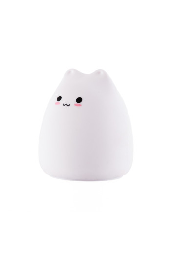 Lampara nocturna de mesa LED Infantil quitamiedos y recargable \"Cat\"