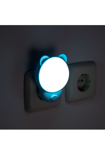 Lampara nocturna de pared LED Infantil quitamiedos y recargable \"Bear\"