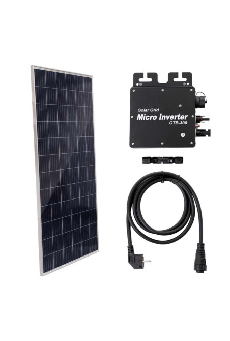 Kit Panel Portable AS SOLAR 330W Tier 1 Policristalino / Microinversor / Enchufe a corriente